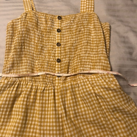 Yellow gingham romper - Picture 4 of 8